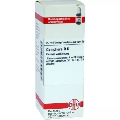 CAMPHORA D 6 Dilution, 20 ml CAMPHORA D 6 Dilution, 20 ml