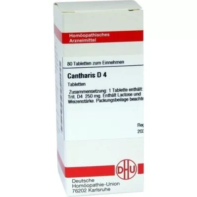 CANTHARIS D 4 Tabletten, 80 St