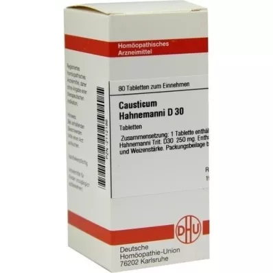 CAUSTICUM HAHNEMANNI D 30 Tabletten, 80 St