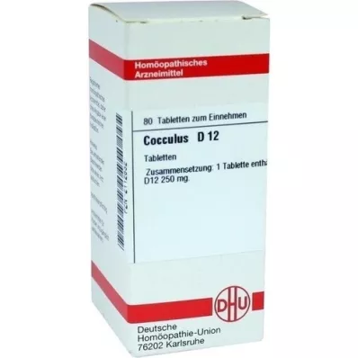 COCCULUS D 12 Tabletten, 80 St