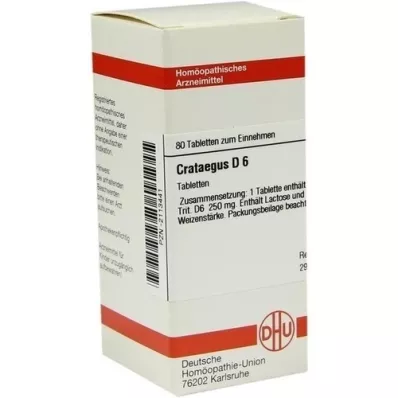 CRATAEGUS D 6 Tabletten, 80 St