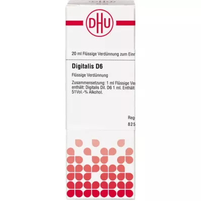 DIGITALIS D 6 Dilution, 20 ml