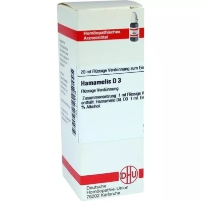 HAMAMELIS D 3 Dilution, 20 ml