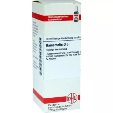 HAMAMELIS D 6 Dilution, 20 ml