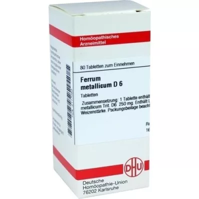 FERRUM METALLICUM D 6 Tabletten, 80 St