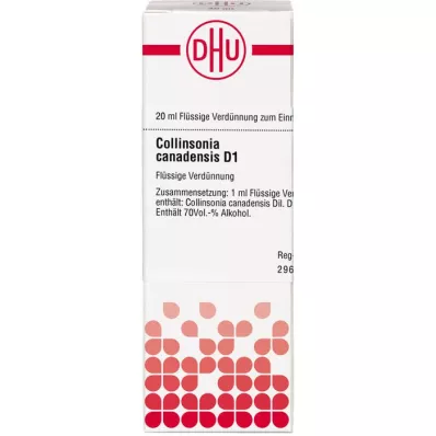 COLLINSONIA CANADENSIS D 1 Dilution, 20 ml