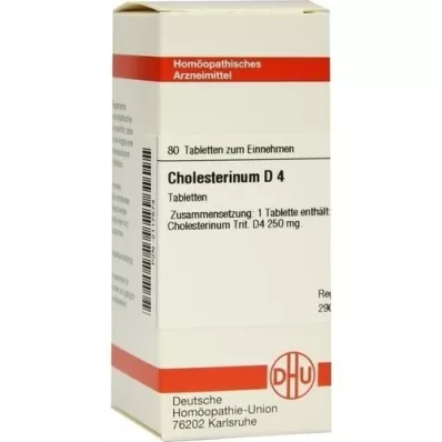 CHOLESTERINUM D 4 Tabletten, 80 St