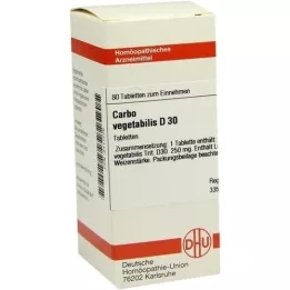 CARBO VEGETABILIS D 30 Tabletten, 80 St