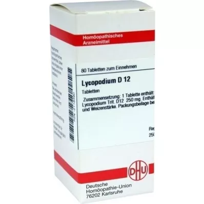 LYCOPODIUM D 12 Tabletten, 80 St