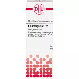 LILIUM TIGRINUM D 2 Dilution, 20 ml