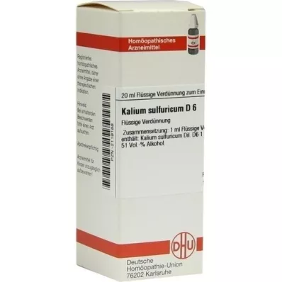 KALIUM SULFURICUM D 6 Dilution, 20 ml