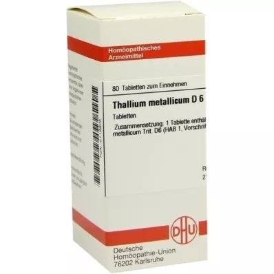 THALLIUM METALLICUM D 6 Tabletten, 80 St
