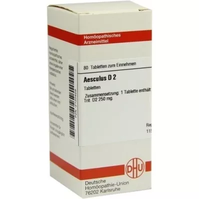 AESCULUS D 2 Tabletten, 80 St