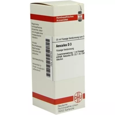 AESCULUS D 3 Dilution, 20 ml