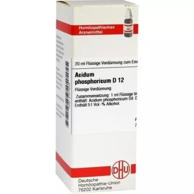 ACIDUM PHOSPHORICUM D 12 Dilution, 20 ml