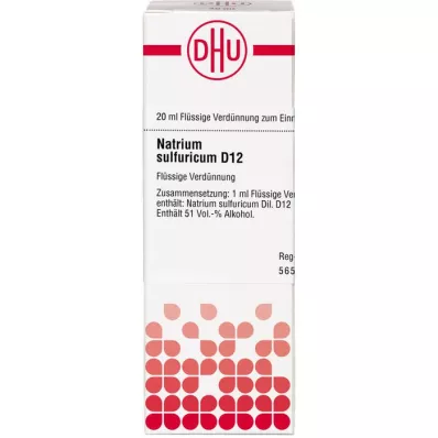 NATRIUM SULFURICUM D 12 Dilution, 20 ml