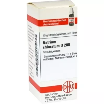 NATRIUM CHLORATUM D 200 Globuli, 10 g