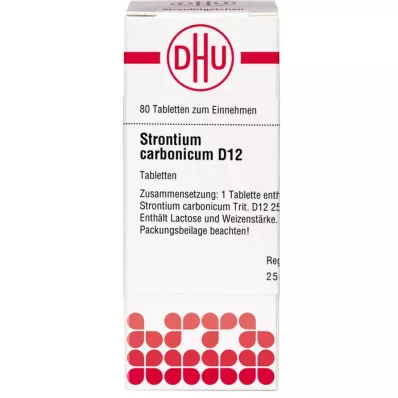 STRONTIUM CARBONICUM D 12 Tabletten, 80 St