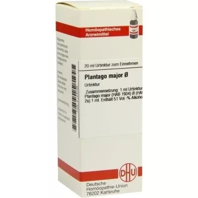 PLANTAGO MAJOR Urtinktur, 20 ml