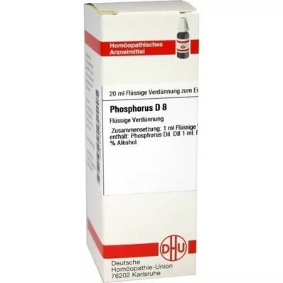PHOSPHORUS D 8 Dilution, 20 ml