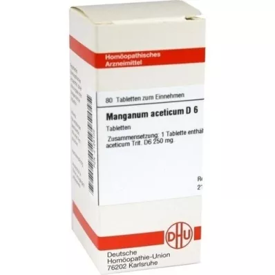MANGANUM ACETICUM D 6 Tabletten, 80 St