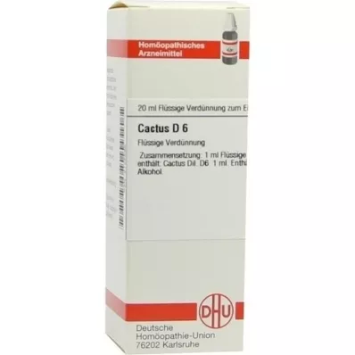 CACTUS D 6 Dilution, 20 ml CACTUS D 6 Dilution, 20 ml
