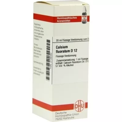 CALCIUM FLUORATUM D 12 Dilution, 20 ml CALCIUM FLUORATUM D 12 Dilution, 20 ml