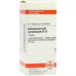 ANTIMONIUM SULFURATUM aurantiacum D 12 Tabletten, 80 St