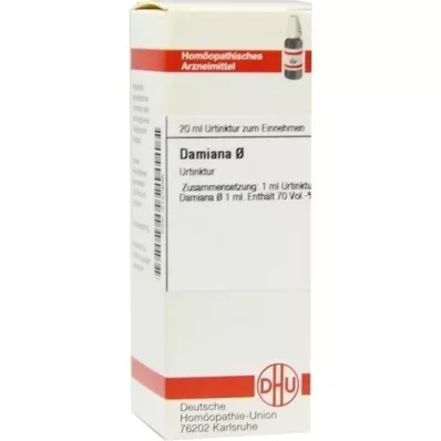 DAMIANA Urtinktur D 1, 20 ml DAMIANA Urtinktur D 1, 20 ml