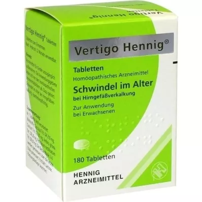 VERTIGO HENNIG Tabletten, 180 St