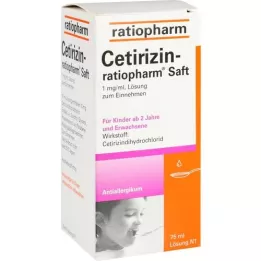 CETIRIZIN-ratiopharm Saft, 75 ml
