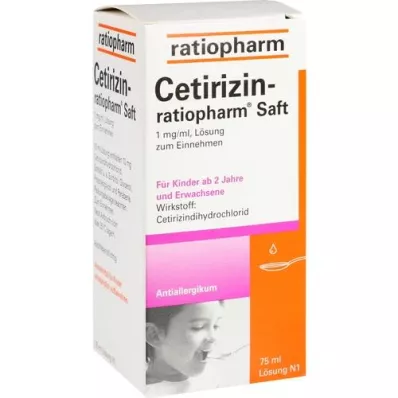 CETIRIZIN-ratiopharm Saft, 75 ml