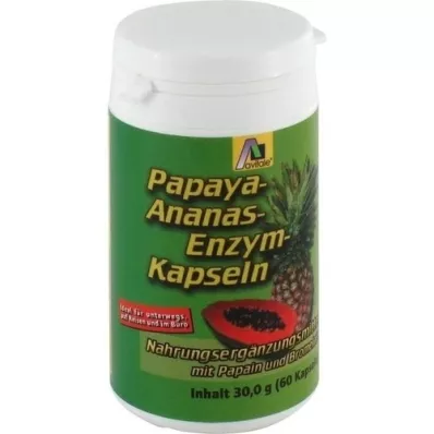 PAPAYA ANANAS Enzym Kapseln, 60 St