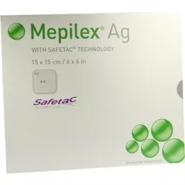 MEPILEX Ag Schaumverband 15x15 cm steril, 5 St