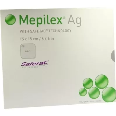 MEPILEX Ag Schaumverband 15x15 cm steril, 5 St