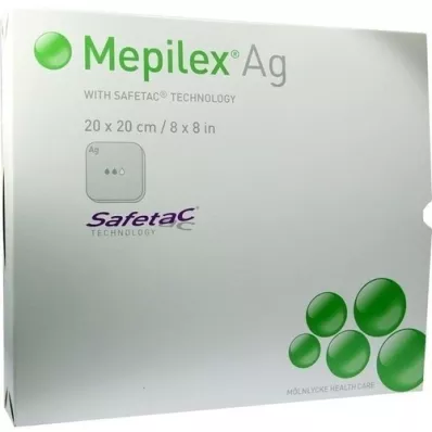 MEPILEX Ag Schaumverband 20x20 cm steril, 5 St