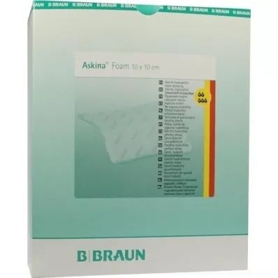 ASKINA Foam hyd.Wundaufl.10x10 cm steril n.haft., 10 St