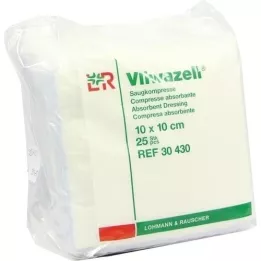 VLIWAZELL Saugkompressen unsteril 10x10 cm, 25 St