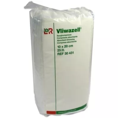 VLIWAZELL Saugkompressen unsteril 10x20 cm, 25 St