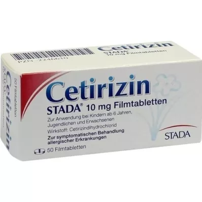 CETIRIZIN STADA 10 mg Filmtabletten, 50 St CETIRIZIN STADA 10 mg Filmtabletten, 50 St