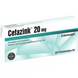 CEFAZINK 20 mg Filmtabletten, 20 St