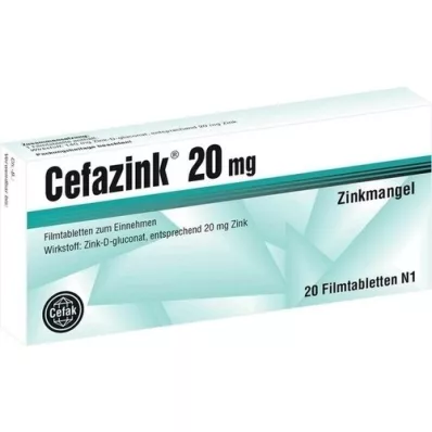 CEFAZINK 20 mg Filmtabletten, 20 St