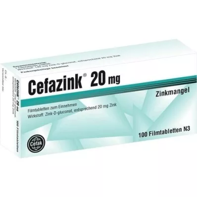 CEFAZINK 20 mg Filmtabletten, 100 St