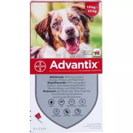 ADVANTIX Spot-on Lsg.z.Auftr.a.d.H.f.Hund 10-25 kg, 4 St