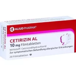 CETIRIZIN AL 10 mg Filmtabletten, 20 St