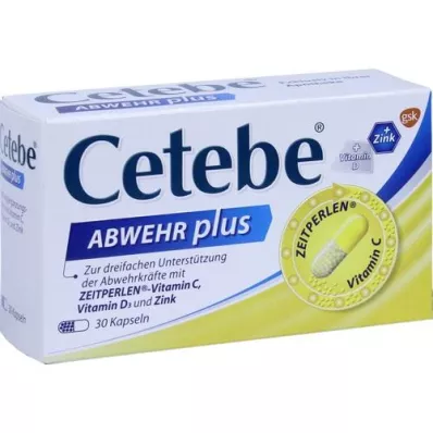 CETEBE ABWEHR plus Vitamin C+Vitamin D3+Zink Kaps., 30 St