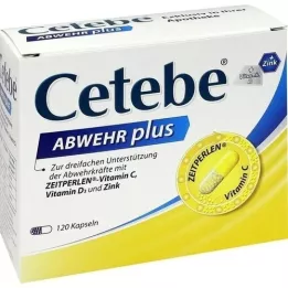CETEBE ABWEHR plus Vitamin C+Vitamin D3+Zink Kaps., 120 St