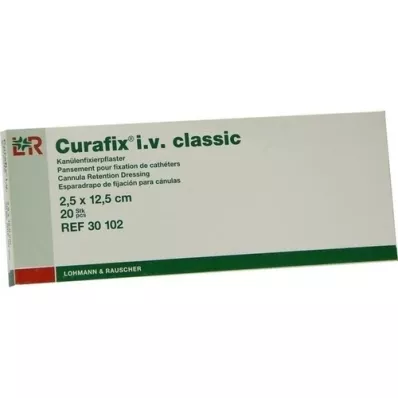 CURAFIX i.v. classic Pflaster 2,5x12,5 cm, 20 St