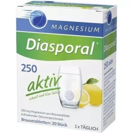 MAGNESIUM DIASPORAL 250 aktiv Brausetabletten, 20 St