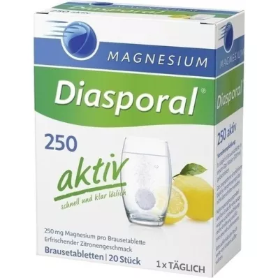 MAGNESIUM DIASPORAL 250 aktiv Brausetabletten, 20 St